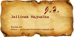 Jellinek Hajnalka névjegykártya