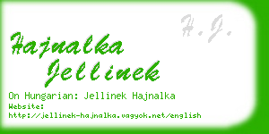 hajnalka jellinek business card